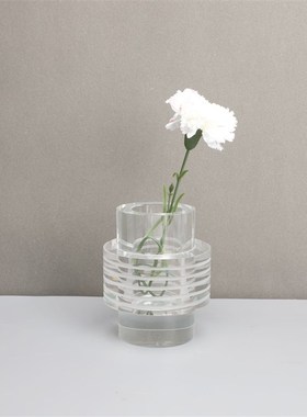 新中式水晶椅子摆件样板房售楼部卧室书房客厅桌面玄关软装饰品