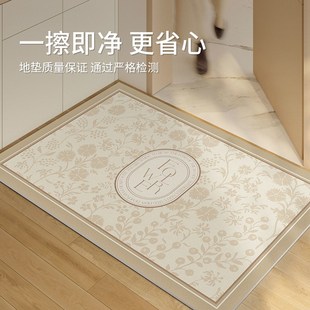 入户门地垫进门门垫pvc门口脚垫奶油风简约耐脏地毯可擦免洗家用