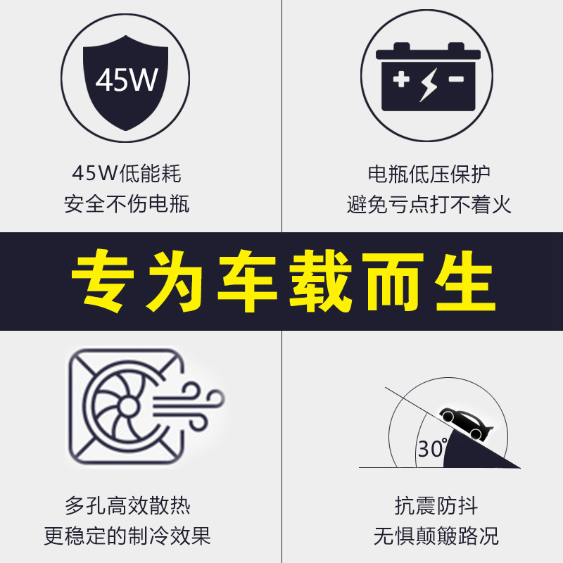 冰虎车载冰箱压缩机制冷12v24v汽车货车冷冻冷藏车家两用小型迷你