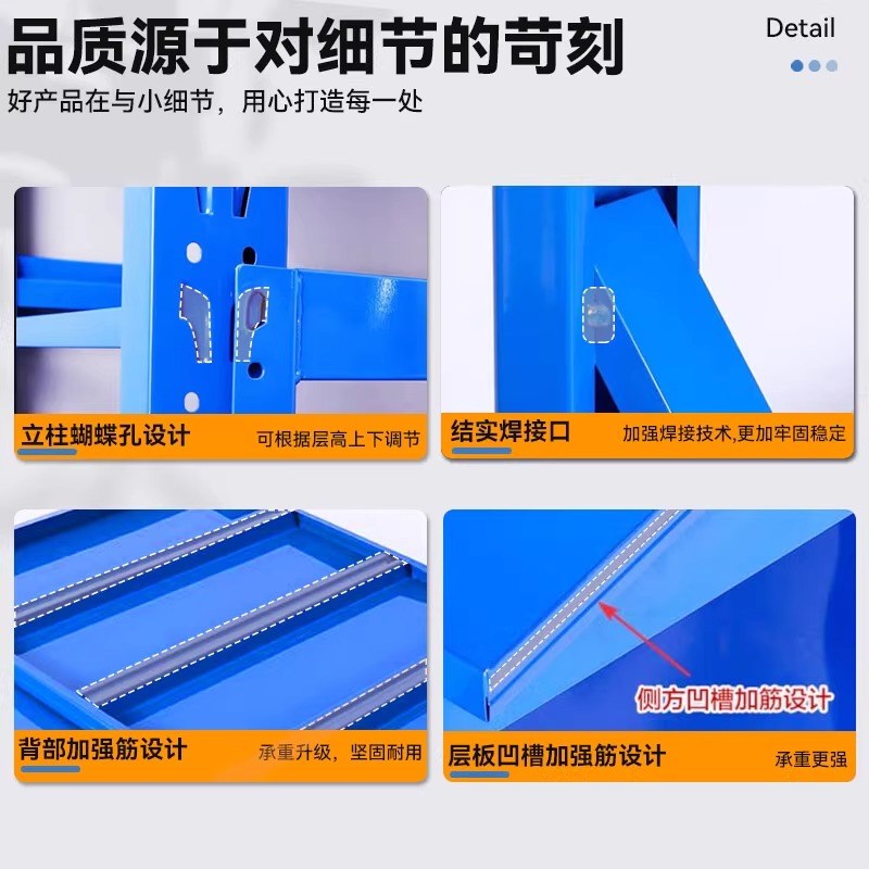 仓储货架家用可移动货架带轮置物架展示架仓库储物架商用带万向轮