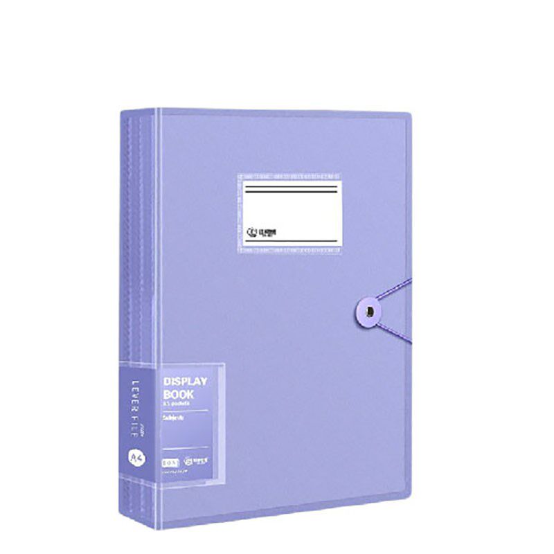 a4文件夹透明活页内页A4搭扣资料册多层插页文件袋试卷办公收纳袋