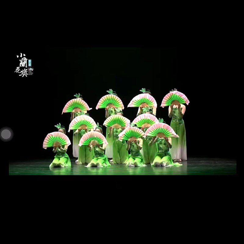儿童茉莉花开古典舞演出服女童秧歌服飘逸扇子伞舞民族舞蹈服新款