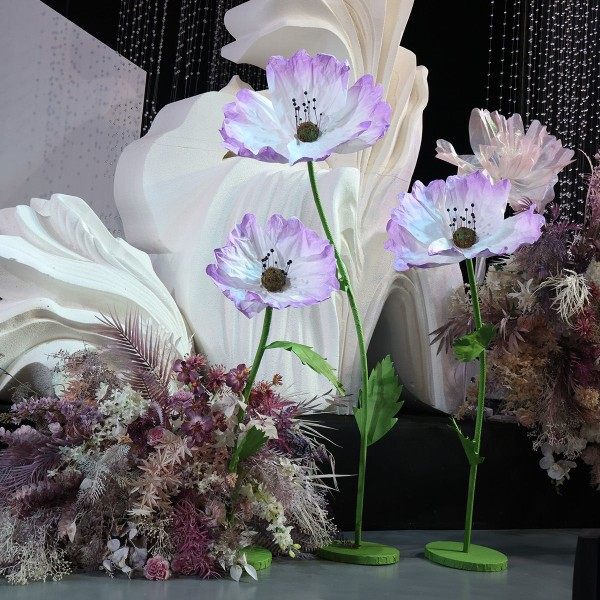 新款婚庆大型纸艺真丝花虞美人婚礼路引布置装饰橱窗商场舞台道具,节庆用品/礼品,婚庆绢花,淘宝优惠券,粉丝福利购,淘宝优惠卷