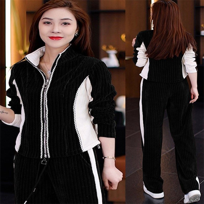 洋气妈妈装春秋两件套上衣2025新款中老年女大码开衫阔腿裤套装女,女装/女士精品,大码内搭,淘宝优惠券,粉丝福利购,淘宝优惠卷