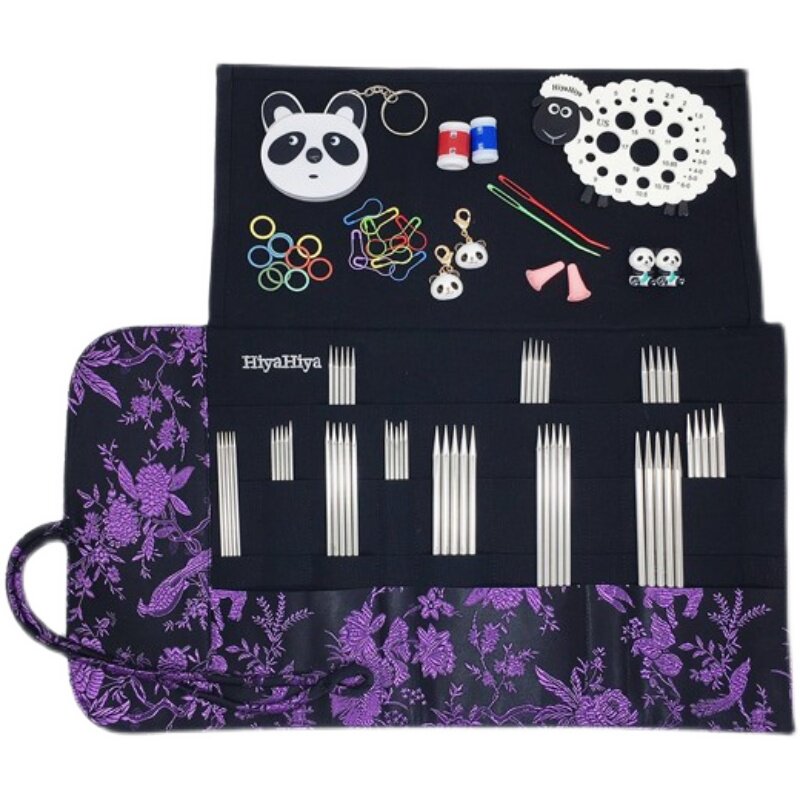 HiyaHiya 不锈钢双头直针圆头/尖头 15/20厘米 套装 棒针