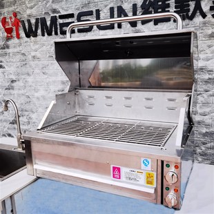 烧烤炉户外庭院定制别墅庭厨房不锈钢烧烤台庭院户外厨房免设计费