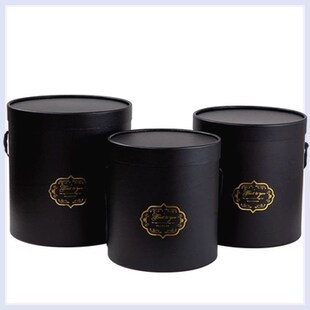 鲜花抱抱花桶白色空桶r清仓抱抱桶草莓熊三件套圆形银色手提礼盒