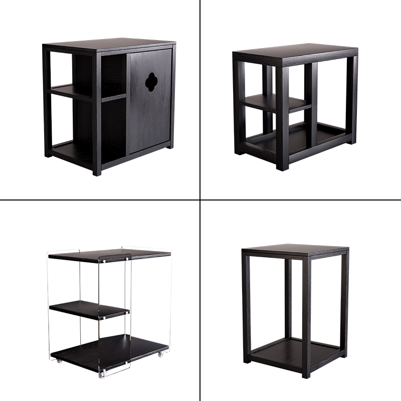 茶水柜烧水壶一体实木边几家用客C厅茶桌角几办公室烧水台沙发边