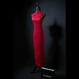 【芸裳】新中式复古大红旗袍新娘结婚领证小个子晚礼服敬酒服女