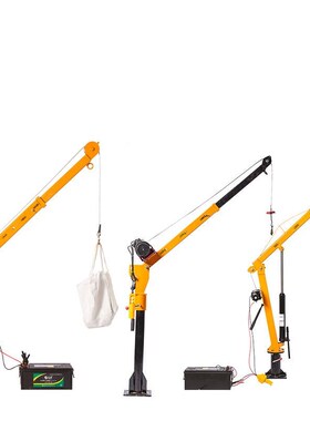 厂促成华小机汽机车货车随车吊12v/24v/22M0v电吊运动吊液压车载