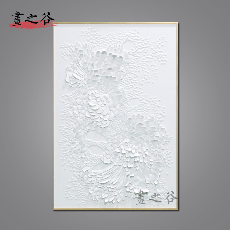 现代简约创意手工画立体皮革实物画样板房会所别墅装饰画挂画