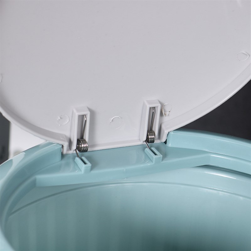 一键按压弹盖垃圾桶 家用塑料厨房卫生间垃圾桶 圆形新款垃圾纸篓