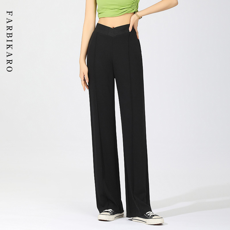 孕妇裤夏季薄款外穿显瘦垂感低腰长E裤休闲宽松大码拖地阔腿裤夏