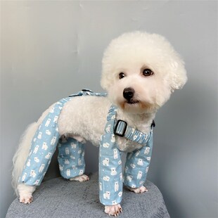 防脏水防虫裤 狗狗防水四脚腿套纸样 防尿腿裤 模版 图纸宠物背带裤