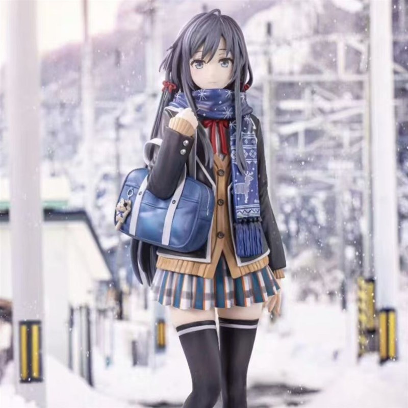 我的青春恋爱物语雪之下雪乃冬季外出制服动漫二次元手办模型摆件