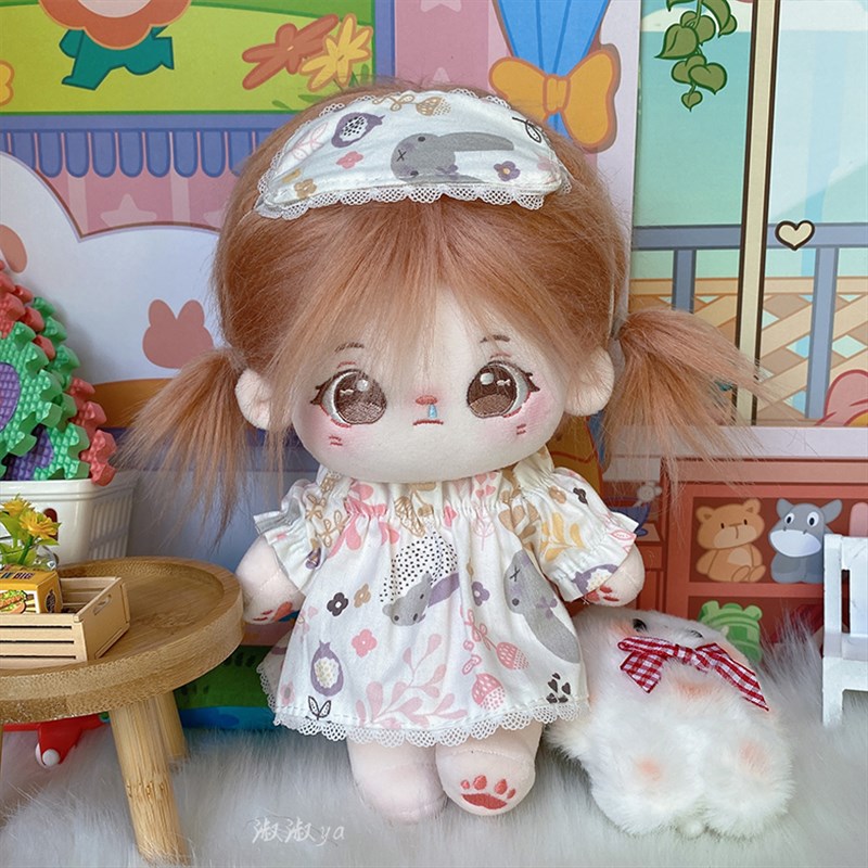 20cm娃衣棉花娃娃睡衣眼罩替换装裙子20厘米毛绒公仔玩具现货配饰