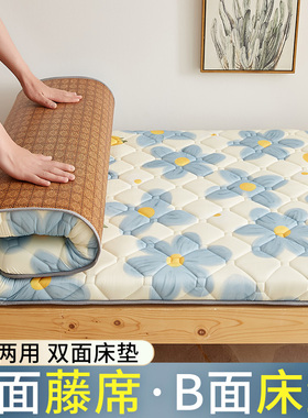 凉席床垫冬夏两用可折叠床铺垫褥子宿舍大学90xP190榻榻米租房睡