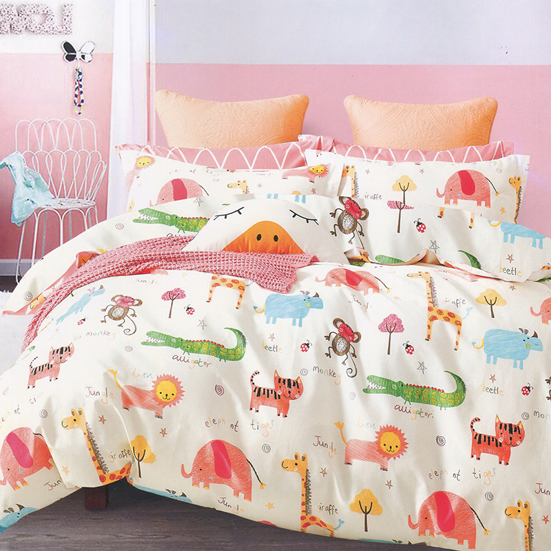 定做全棉磨毛床笠四件套加厚儿童卡通D纯棉1.5米1.8m床上用品秋冬