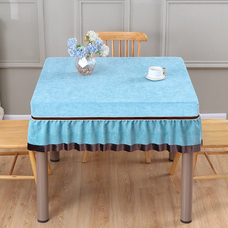 厂家 麻将桌桌布正方形茶几罩烤火桌罩套轻奢感盖巾防尘罩