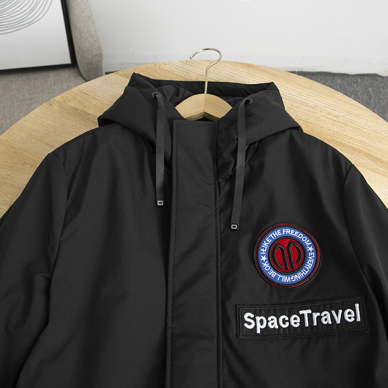 反季猛货 银狐绒内胆 加厚可脱卸 男士户外中长V款连帽风衣外套