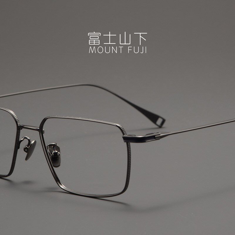 8克 眼镜框男款超轻纯钛眼y镜架近视可配男士气质简约商务方框潮
