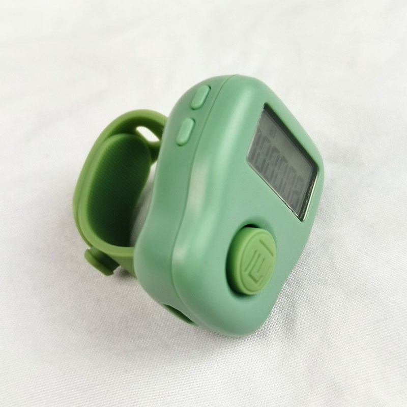 一心计数器夜光可充电手指数数器电子数显记数器手按戒指型点数器