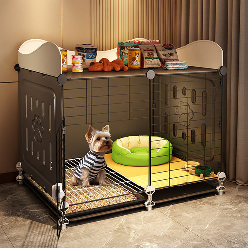 狗笼子中小型犬带厕所分离家用室内宠物狗窝一室一厅一卫比熊泰迪
