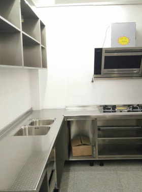 优质不锈钢f橱柜吊柜体含晶钢门板950元每米