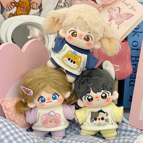 娃衣10cm20cm40厘米棉花娃娃运动套J装小动物卫衣玩偶公仔换装衣