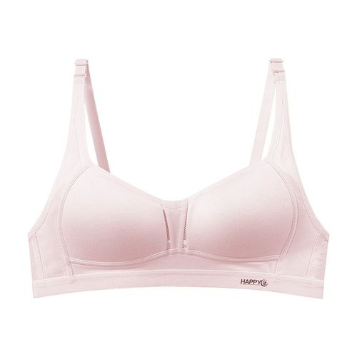 薄款透气少女内衣舒适后扣初中高中D女学生文胸大胸显小发育期胸