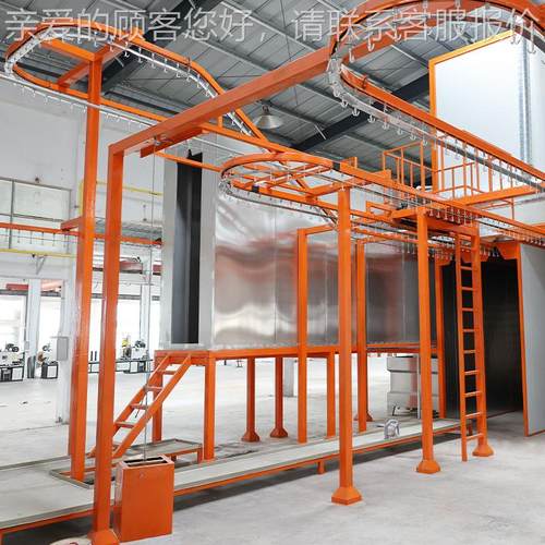 涂装械厂家销用于五金外流壳工件的静电涂装水线LSX-05机工业涂装