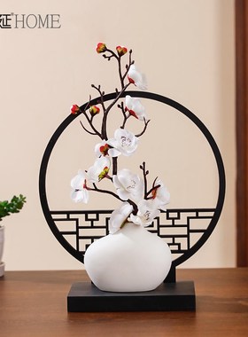 新中式复古吉祥鹿摆件家居酒柜客厅玄关创意书房办公室装饰品摆设