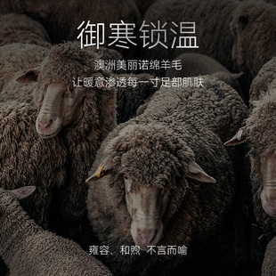 锦行记袜子女羊毛秋冬过膝袜保暖微压显瘦植物抗菌女士长袜礼品装