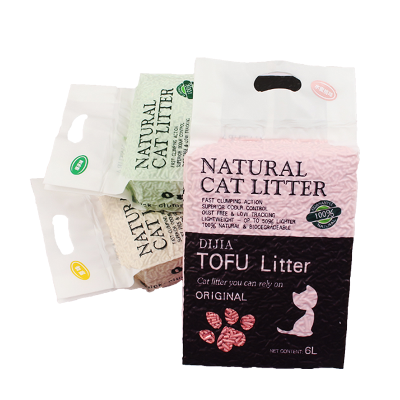猫砂豆腐猫砂除臭结团猫砂无尘无味强力除臭猫砂6L猫咪用品绿茶味