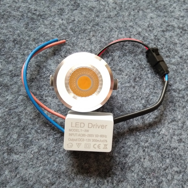 超级小迷你led小射灯3W瓦开孔30mm3公分cm嵌入式酒柜展示柜小筒灯