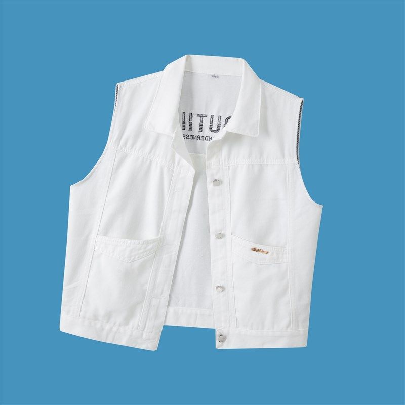 牛仔马甲男女2024春夏季新款洋气显瘦外穿百搭短款上衣背心外套男,男装,常规马甲,淘宝优惠券,粉丝福利购,淘宝优惠卷