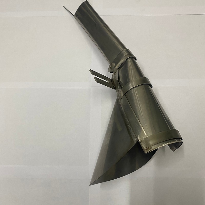 自动立式包装机配件成型器 不锈钢制袋器 三边封背封接料斗下料斗