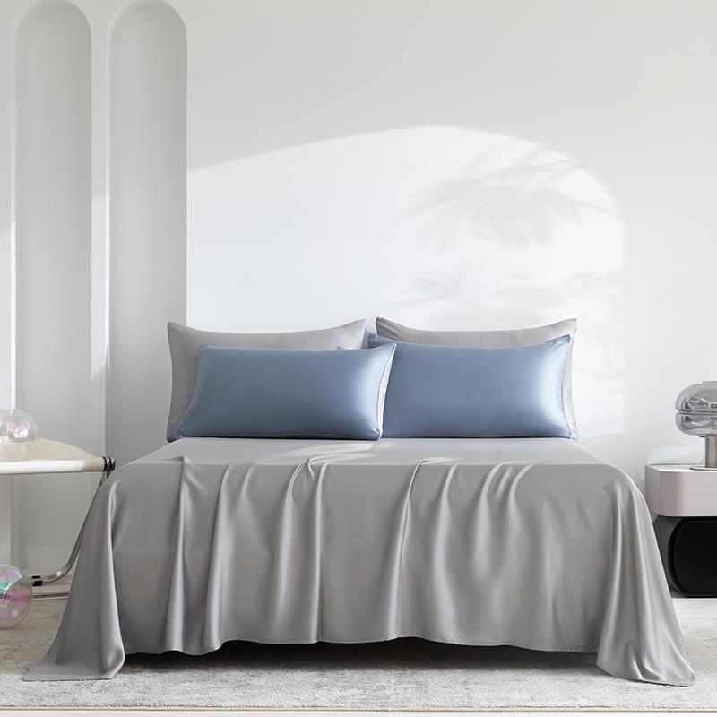 轻奢100支奥地利兰精天丝床单床笠单件 凉感冰丝夏季床罩单人双人