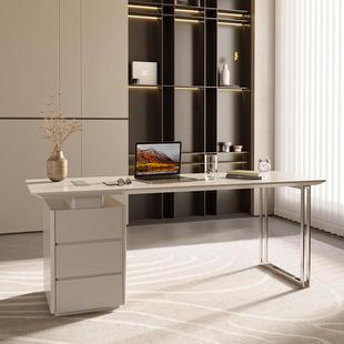 意式极简创意书桌家用电脑桌简约现代医美咨询桌轻奢美容院办公桌