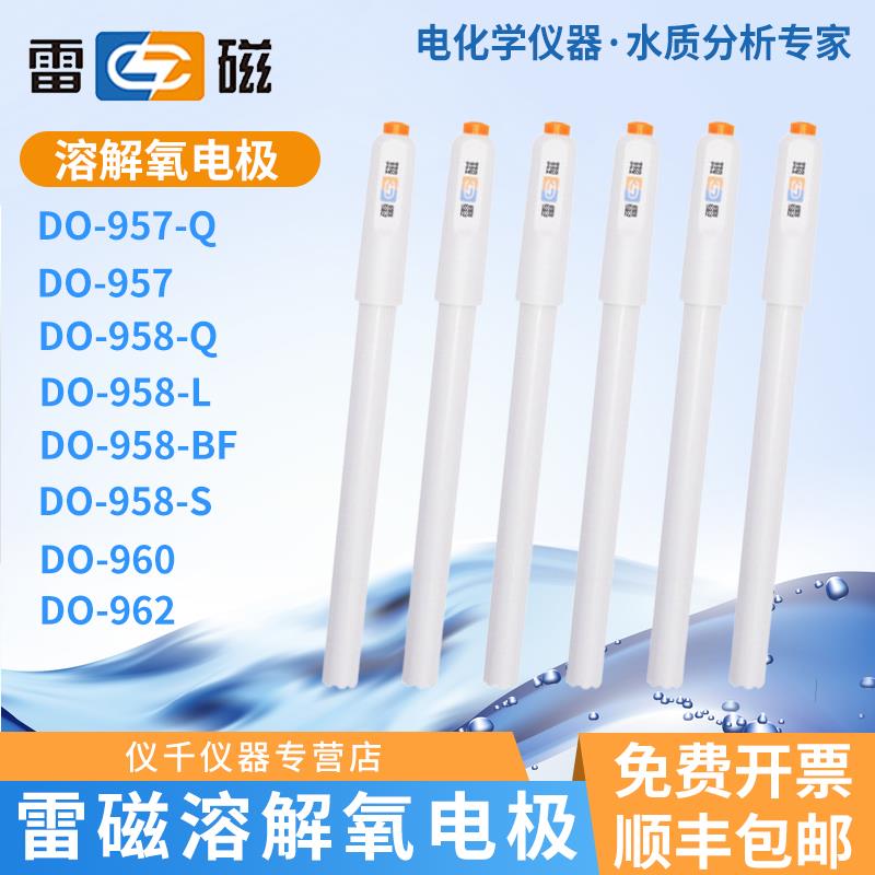 上海雷磁DO-957/957F溶解氧电极607A/608分析仪DO-958-BF-S-L