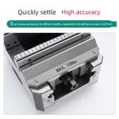 自定心虎钳CNC机加工零点定位板四轴五轴快换夹具零点定位平口钳