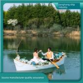 欧式 木船两头尖船彷古道具景观造景装 饰婚纱摄影拍照定制实休闲