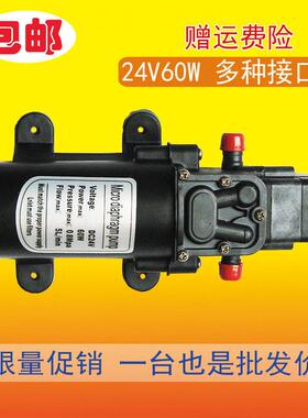 直流24V60W微型家用自动电动小型抽水泵浦车载洗车喷淋降温高压水