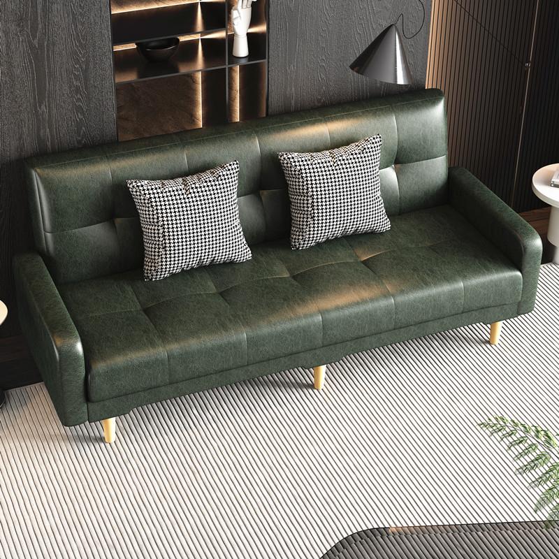 阳台皮革沙发床小户型仿皮pu皮沙发单人折叠床两用多功能公寓租房