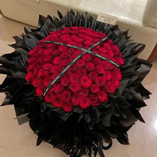 99朵玫瑰花束鲜花速递同城生日礼物求婚上海广州成都重庆全国配送