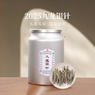 朴雾白茶九龙银针2025年高山明前头采散茶茶叶特级罐装500g送礼