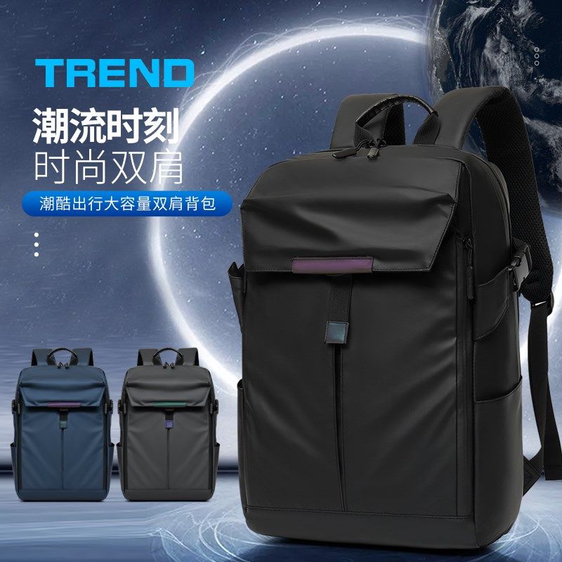 双肩包男士商务背包骑行机车可放头盔篮球大学生书包大容量电脑包图片