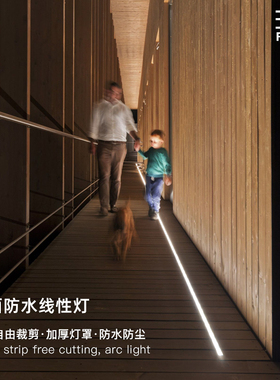 地埋灯嵌入式ledn线条灯可踩踏铝槽灯商场台阶家装地面防水线性灯