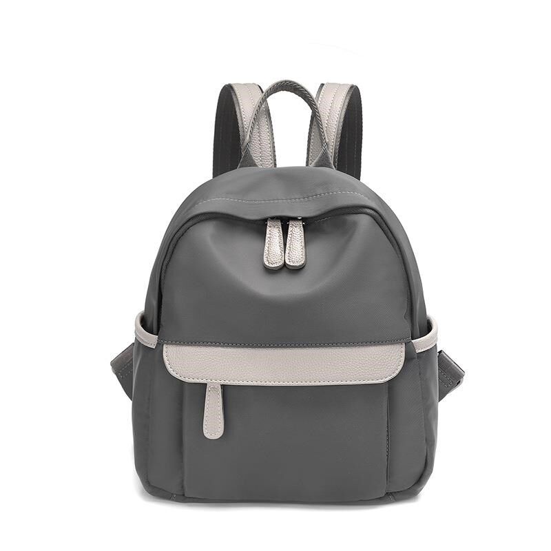 双肩包女两用单肩新款潮韩版百搭简约帆布包尼龙牛津布小背包