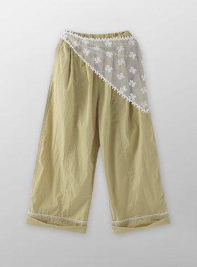 【小梨专享】2025夏季新款宽松女童韩版运动裤儿童裤子Q62383